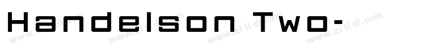 Handelson Two字体转换